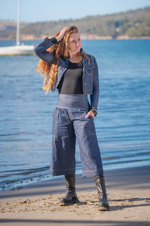 Keshet Cypress Gemma Denim 3/4 Pants - Stay Wild Collective  Pants