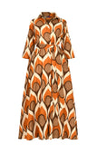 Keshet Cypress Midi Shirt Dress - Brown - Stay Wild Collective  Dress
