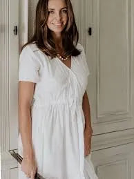 Kloth Ava Cotton Dress - White- SALE - Stay Wild Collective  Dress