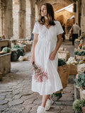 Kloth Ava Cotton Dress - White- SALE - Stay Wild Collective  Dress