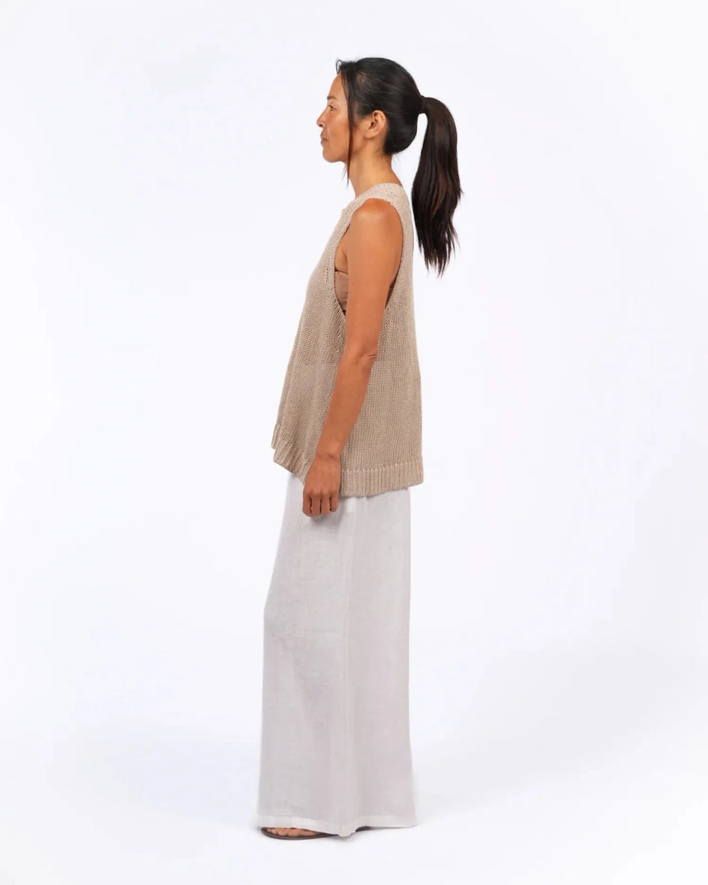 Knitted linen singlet Montaigne - Stay Wild Collective  