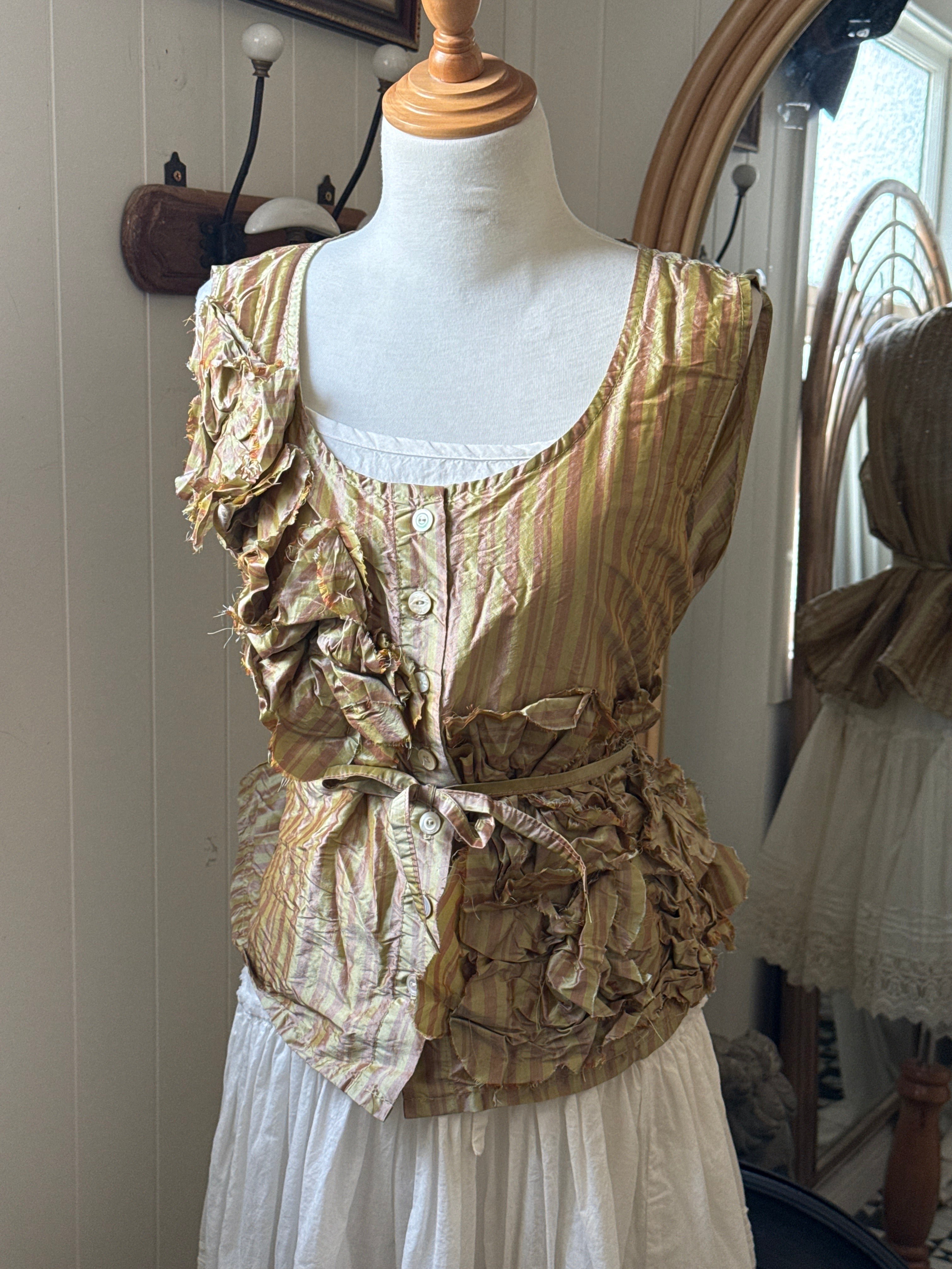 Shirts & Tops  Krista Larson Hibiscus cami striped ST O/S - Stay Wild Collective  