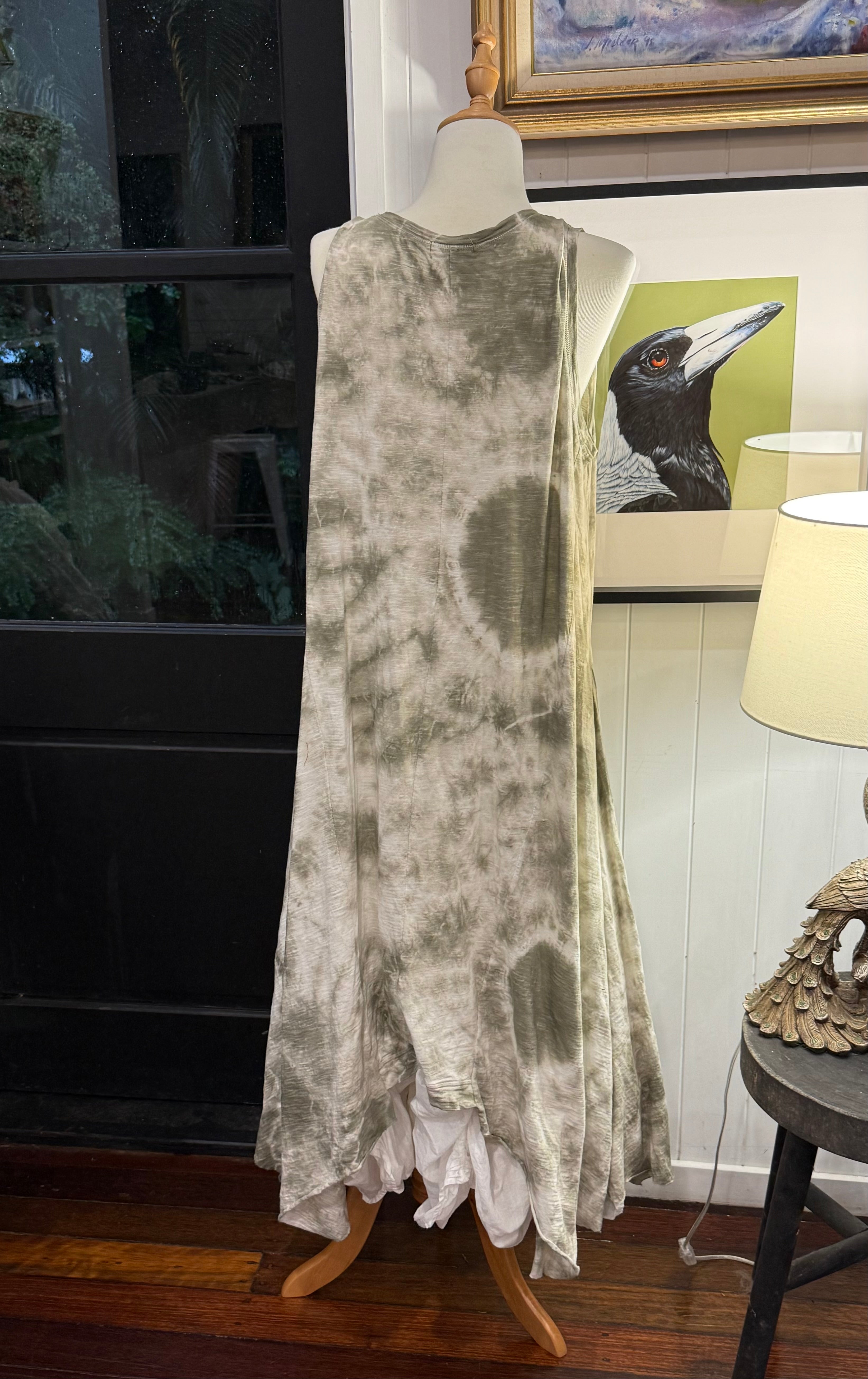  Krista Larson Lovely long ballet slip khaki crumple - Stay Wild Collective  
