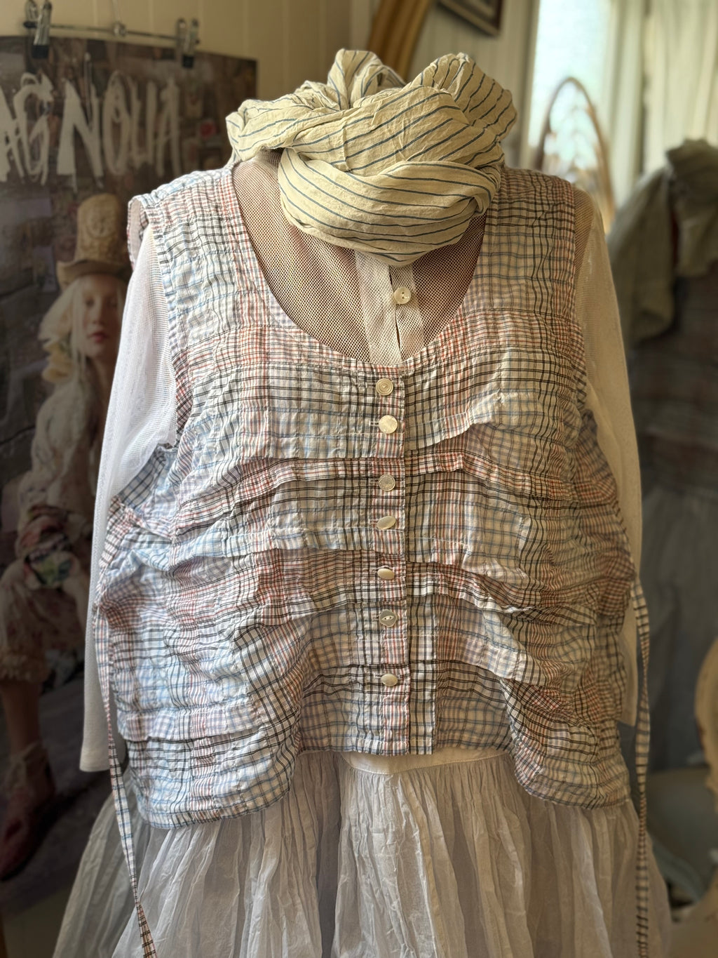  Krista Larson Smashed cami lapis O/S - Stay Wild Collective  Shirts & Tops