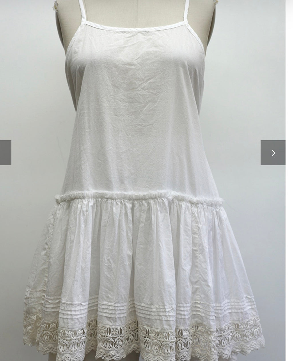  Krista Larson cotton voile bloomer cami white - Stay Wild Collective  