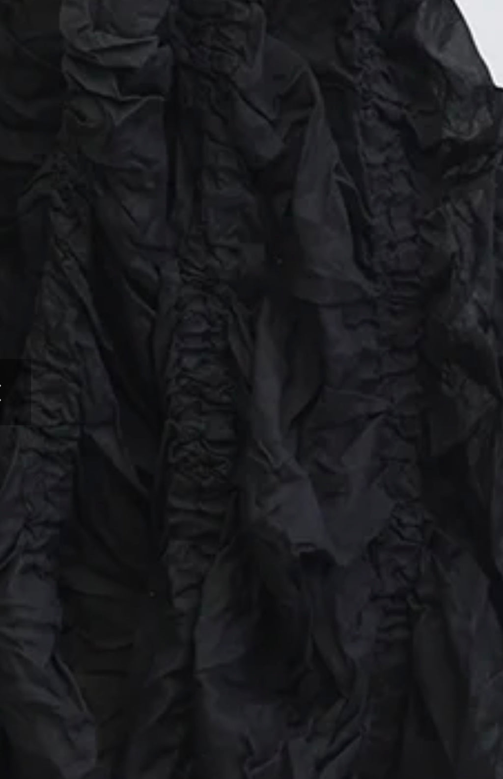  Krista Larson parachute slip dress black cotton organdy - Stay Wild Collective  