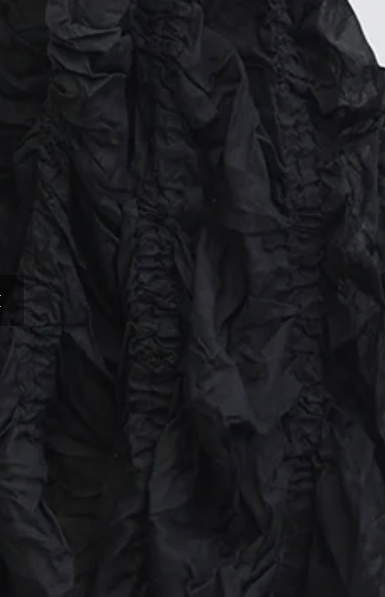  Krista Larson parachute slip dress black cotton organdy - Stay Wild Collective  