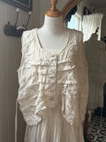 Shirts & Tops  Krista Larson smashed cami hand embroidered linen O/S - Stay Wild Collective  