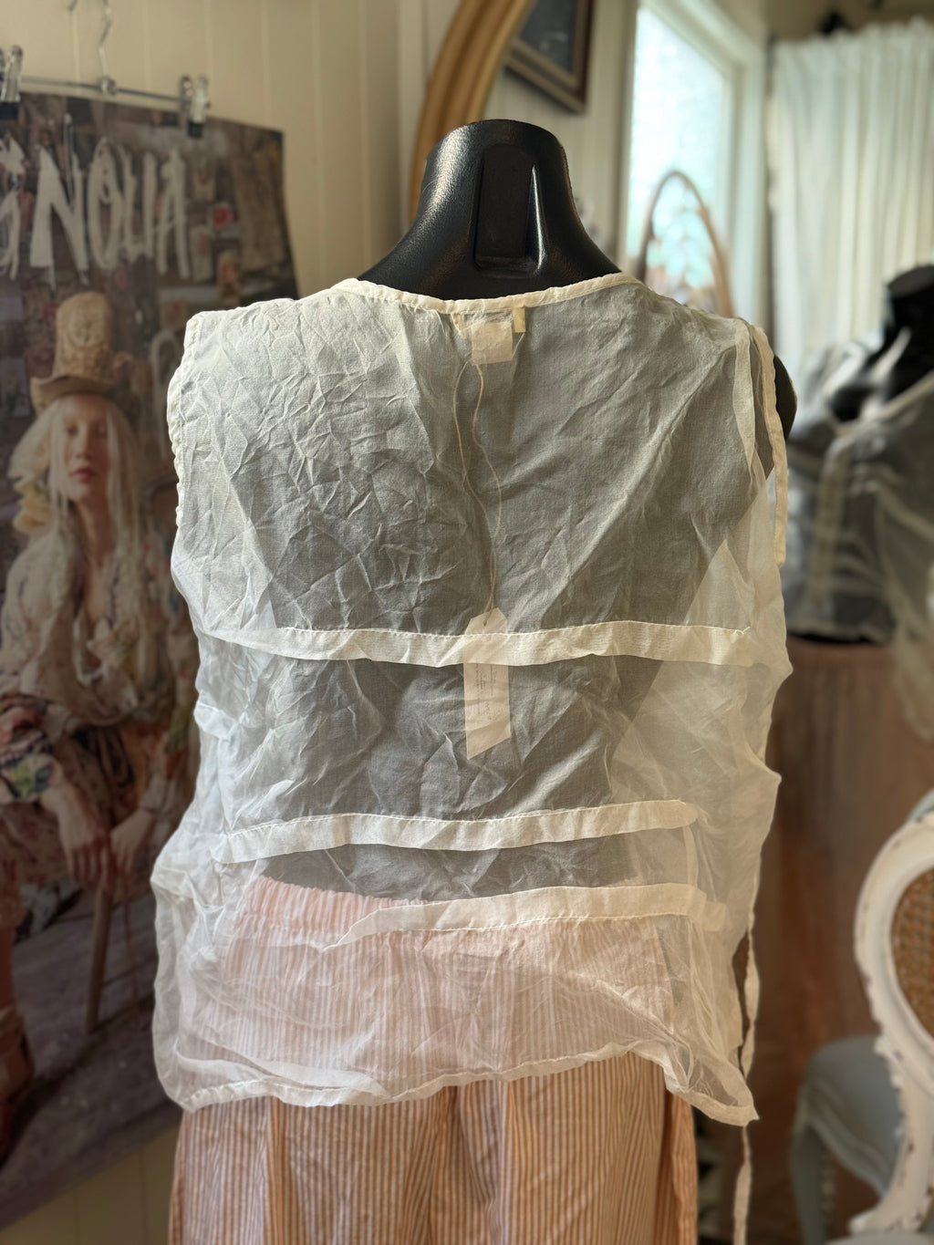  Krista Larson smashed cami silk organza O/S - Stay Wild Collective  Shirts & Tops