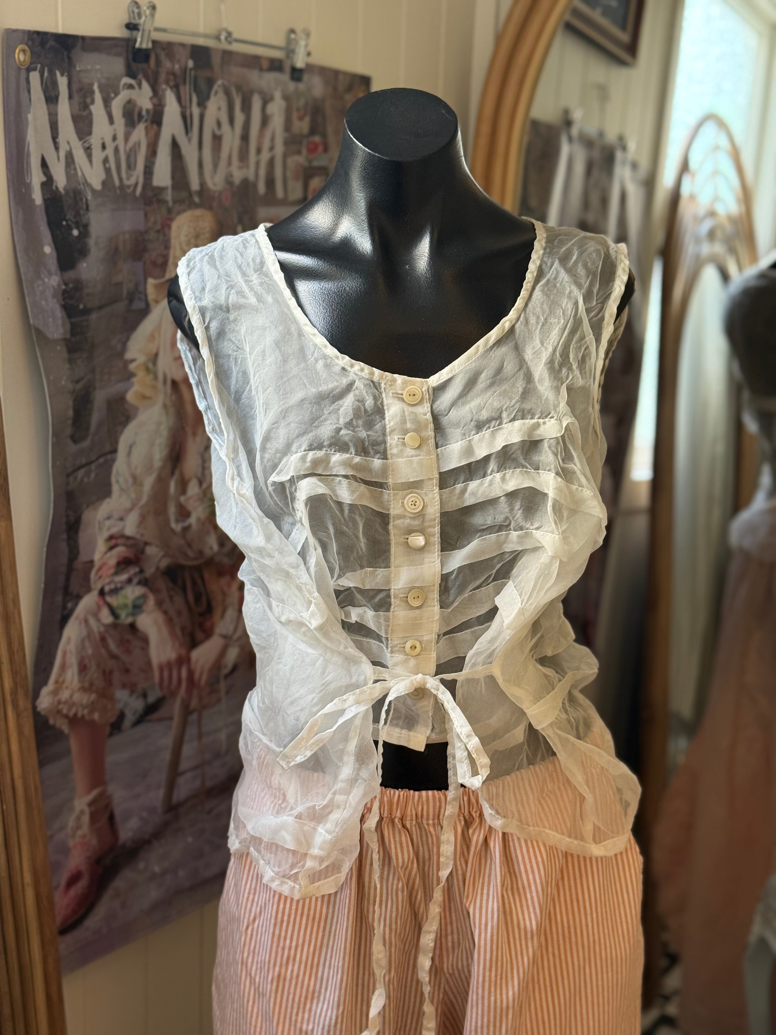  Krista Larson smashed cami silk organza O/S - Stay Wild Collective  Shirts & Tops