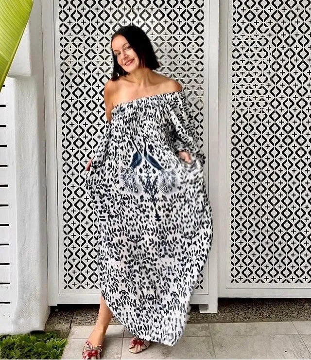 Ladli Ava Dress | Cotton | Sapphire & Ruby - Stay Wild Collective  Dresses
