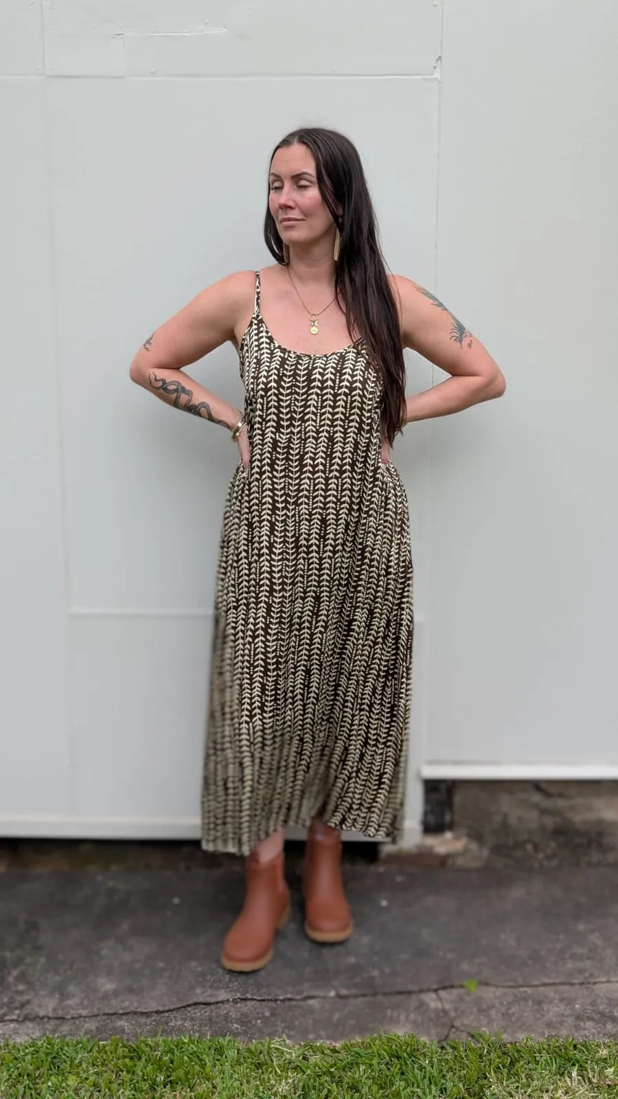 Ladli LeJardin Long Slip Dress - Stay Wild Collective  Dress