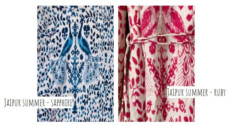 Ladli Slip Maxi Dress | jaipur blue and ruby red Cotton voile - Stay Wild Collective  Dresses