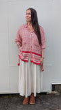 Ladli Lejardin Boyfriend Shirt Red - Stay Wild Collective  Top