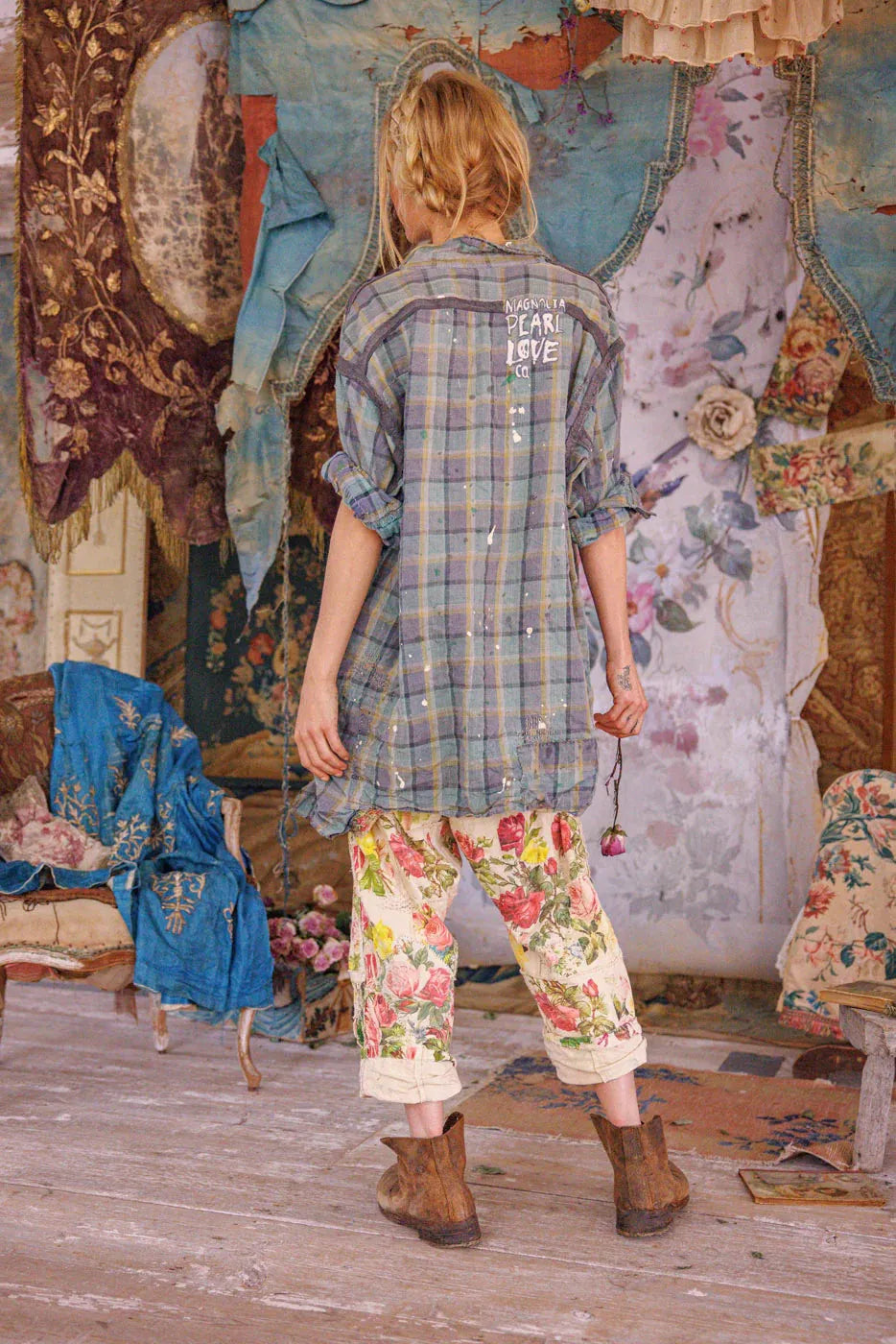 Magnolia Pearl Check Adison Workshirt TOP 1391-WAVE-OS - Stay Wild Collective  Magnolia pearl