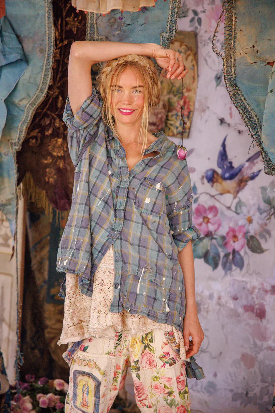 Magnolia Pearl Check Adison Workshirt TOP 1391-WAVE-OS - Stay Wild Collective  Magnolia pearl