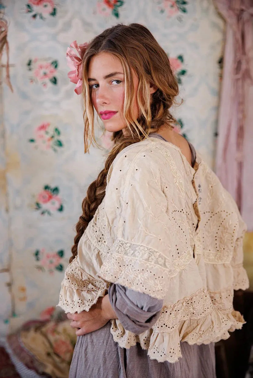 Magnolia Pearl Eyelet Rosemary Blouse TOP 2186-AGED-OS - Stay Wild Collective  Tops