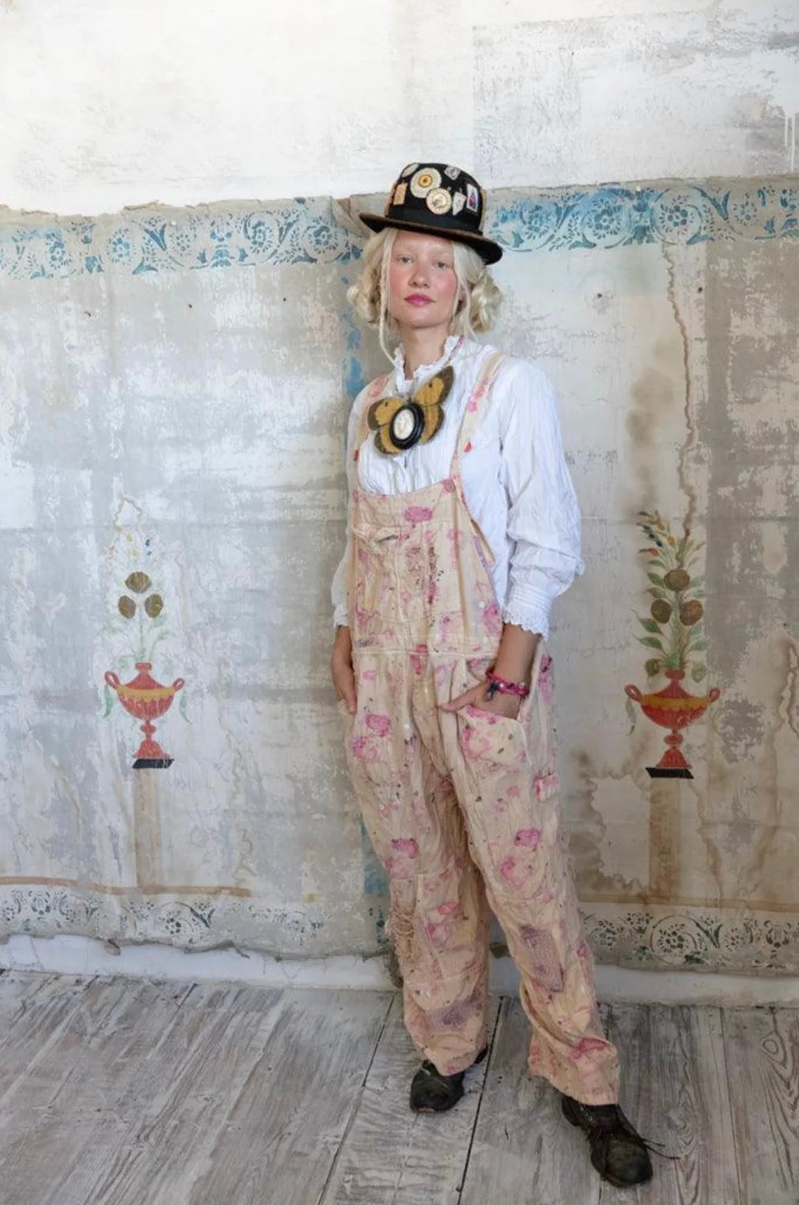 Magnolia Pearl Floral Print Overalls 060-ORCBM-OS - Stay Wild Collective  Overalls