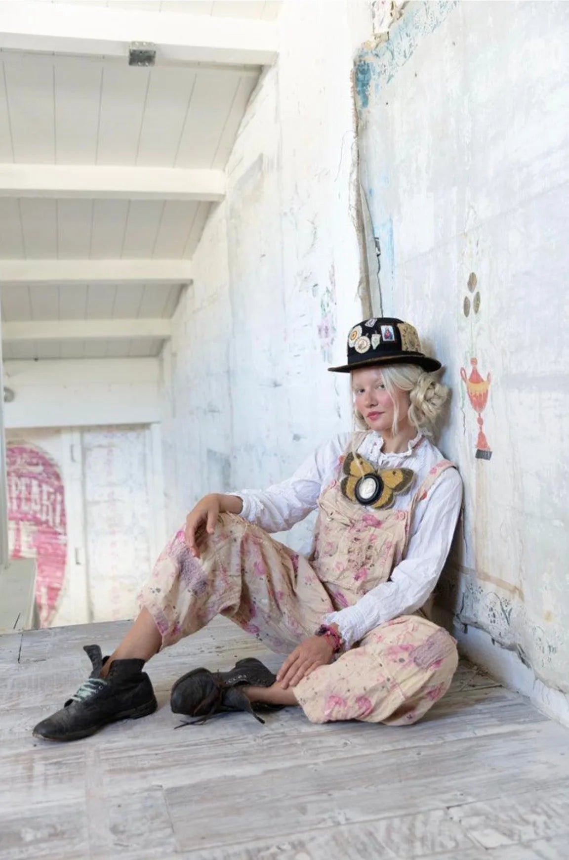 Magnolia Pearl Floral Print Overalls 060-ORCBM-OS - Stay Wild Collective  Overalls