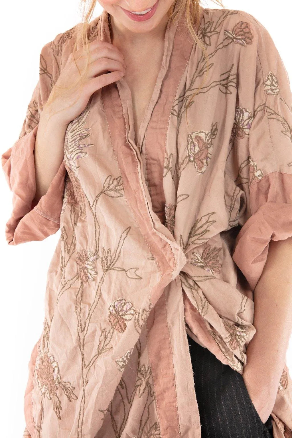 Magnolia Pearl Lilikoi kimono flower jacket 479 - Stay Wild Collective  Coats & Jackets