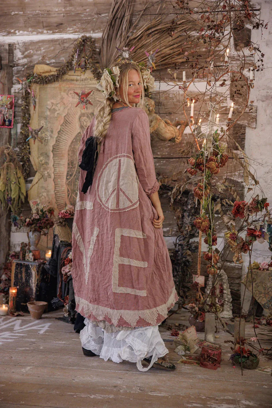 Magnolia Pearl Linen Queen of the Sea Dress 779-BISOU-OS - Stay Wild Collective  Dress