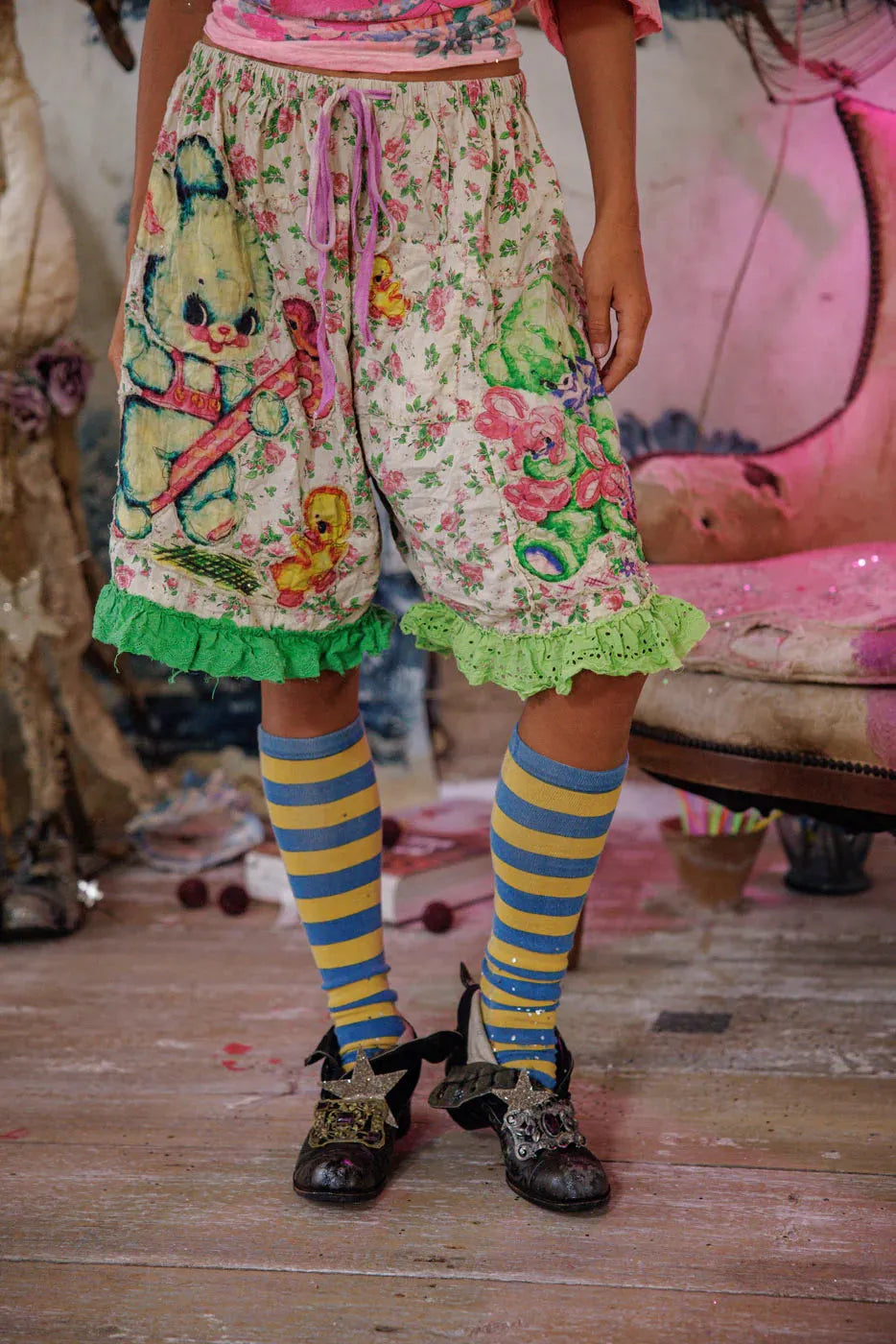 Magnolia Pearl Patchwork Fernie Shorts 106-EMARS-OS - Stay Wild Collective  Shorts