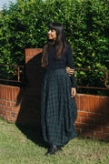 Lavigne asymmetrical skirt - blue tartan - Stay Wild Collective
