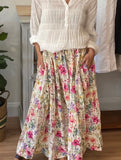 Layla Linen Maxi Skirt - Vintage Garden kloth - Stay Wild Collective  