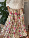 Layla Linen Maxi Skirt - Vintage Garden kloth - Stay Wild Collective  