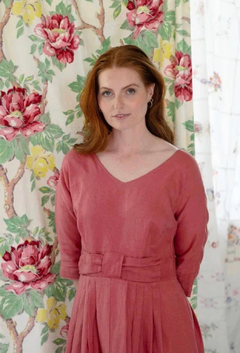 Dress  Lazybones Eloise Dress Linen SALE Rose - Stay Wild Collective  