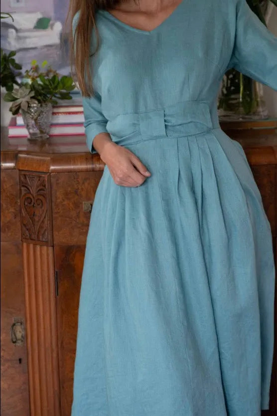 Lazybones Eloise Dress Linen - Stay Wild Collective  Dress