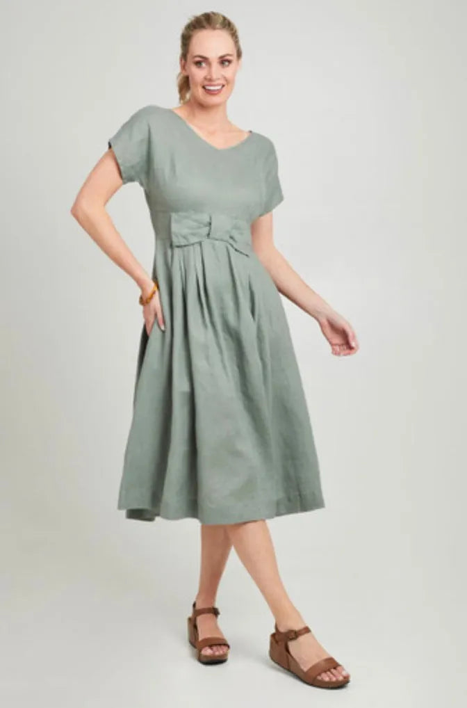Lazybones Eloise Dress Linen - Stay Wild Collective  Dress