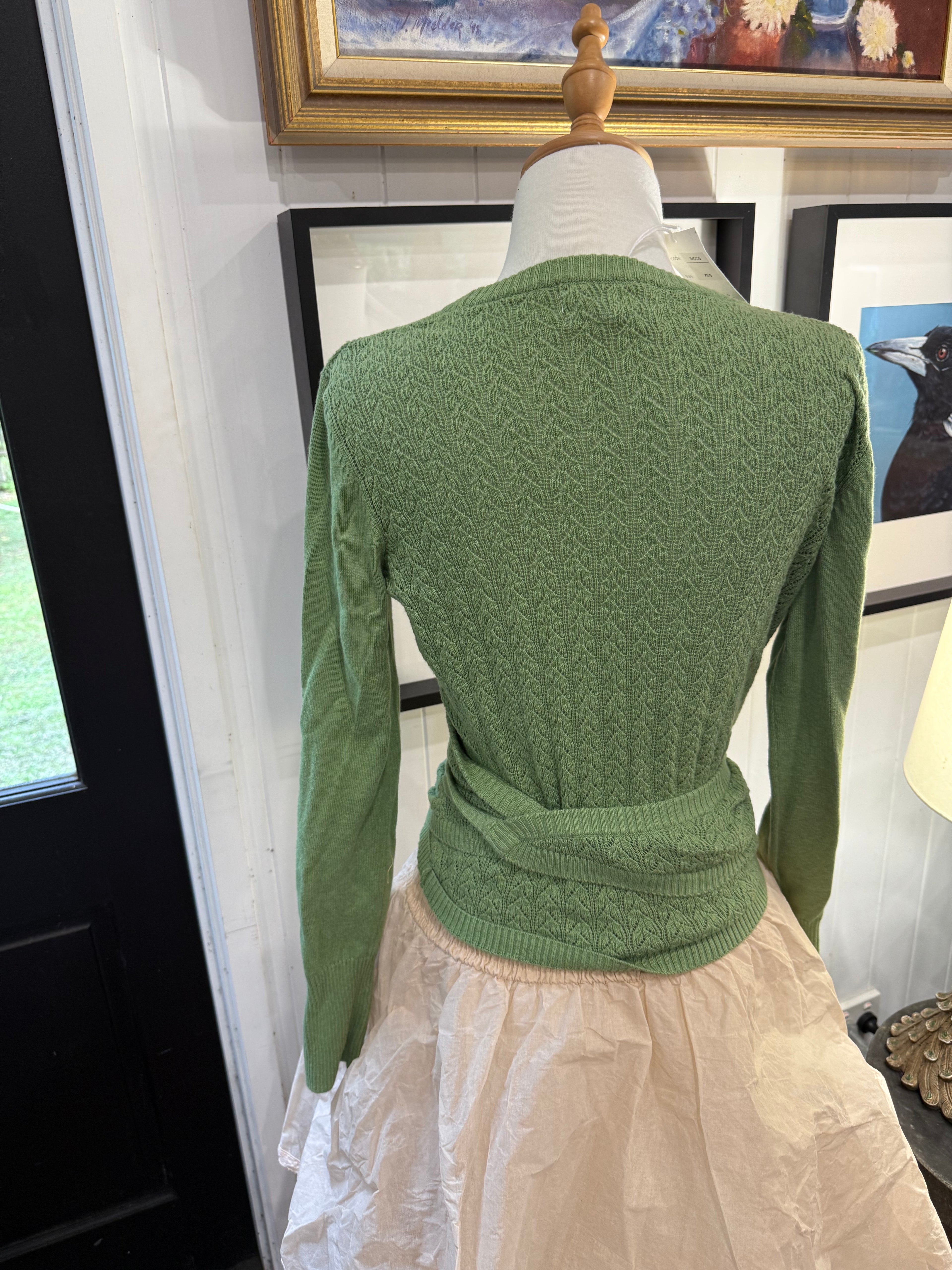  Lazybones Imogen wrap cardi organic cotton - Stay Wild Collective  