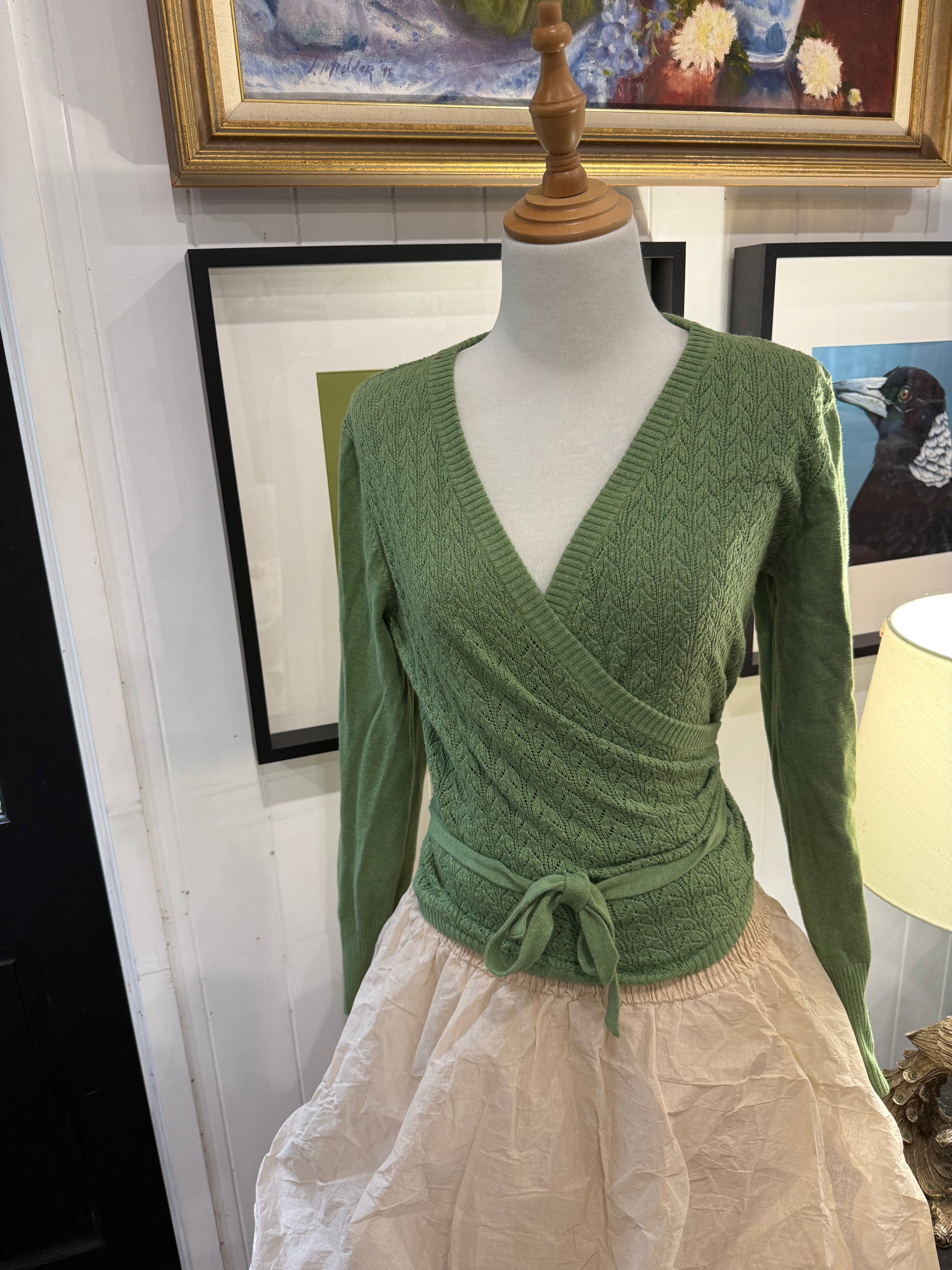  Lazybones Imogen wrap cardi organic cotton - Stay Wild Collective  