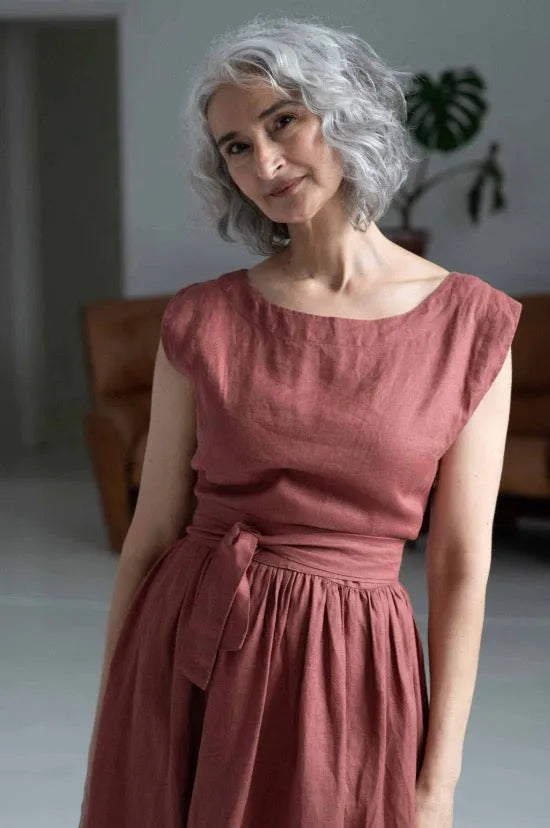 Lazybones Jane Dress Linen - Stay Wild Collective  Dress