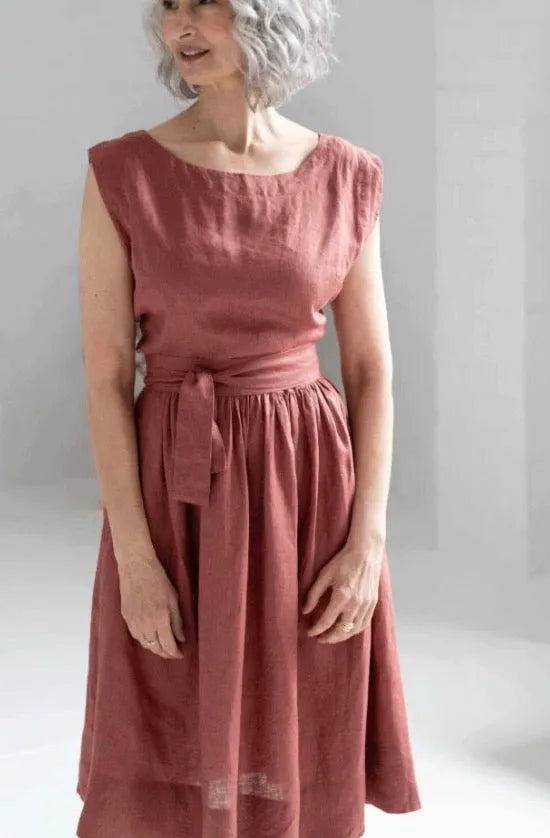 Lazybones Jane Dress Linen - Stay Wild Collective  Dress