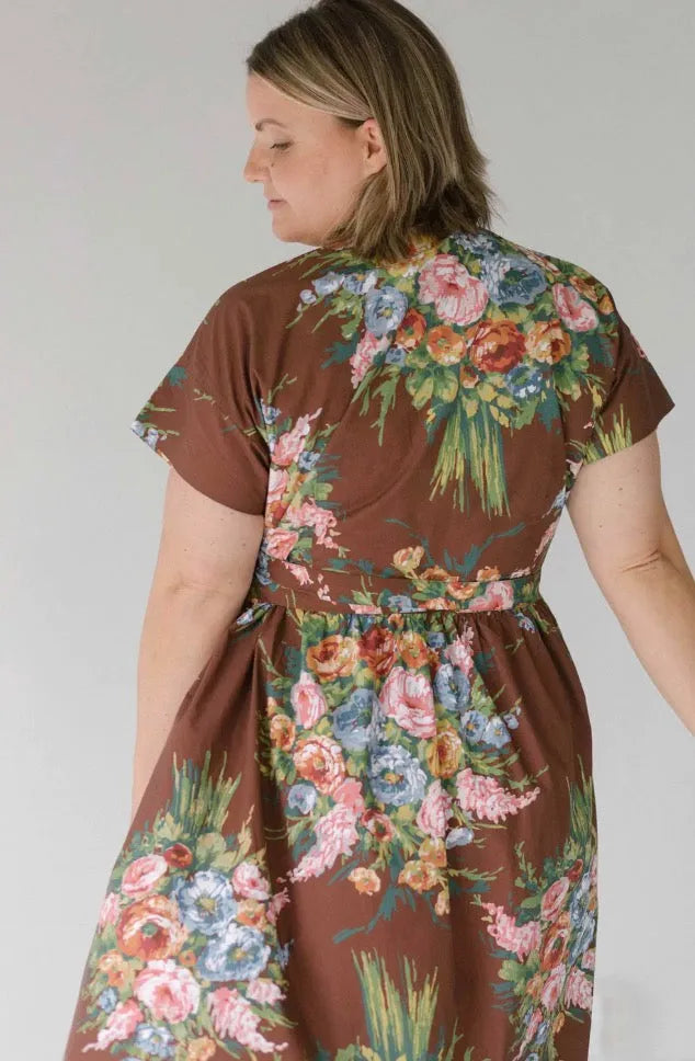 Lazybones Waverley Wrap Dress in Tilba Organic Cotton - Stay Wild Collective  Dress