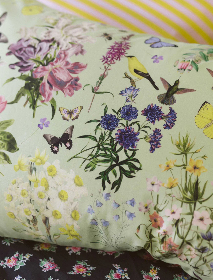  Lazybones busy garden pillowcase set - Stay Wild Collective  Decor
