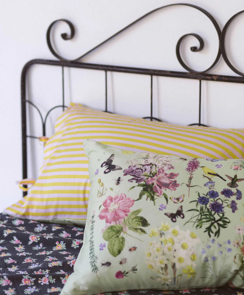  Lazybones busy garden pillowcase set - Stay Wild Collective  Decor
