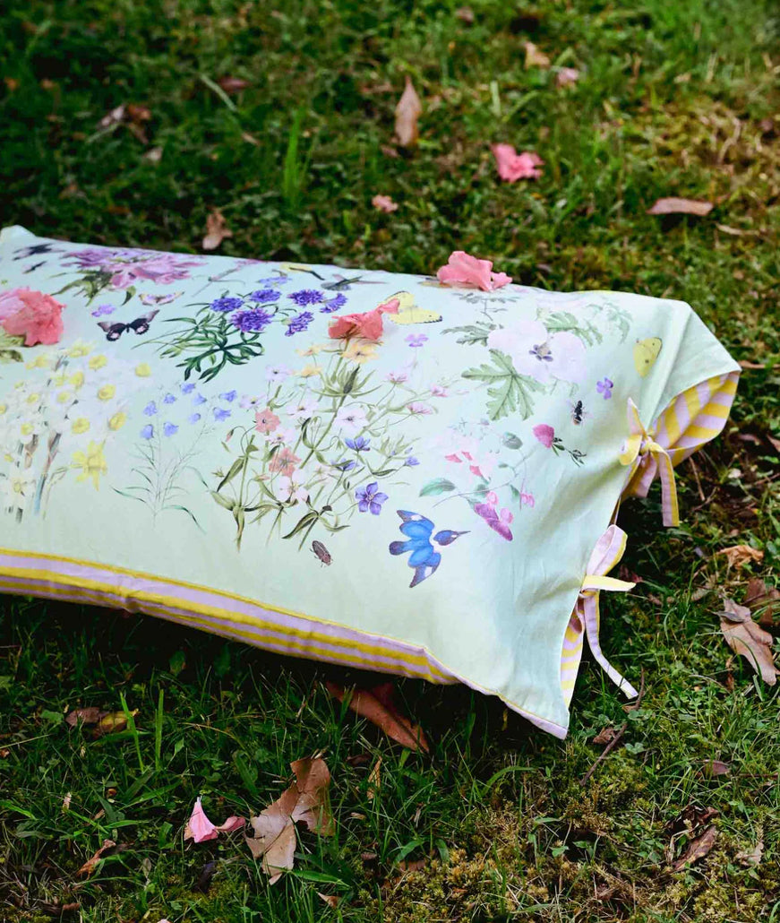  Lazybones busy garden pillowcase set - Stay Wild Collective  Decor