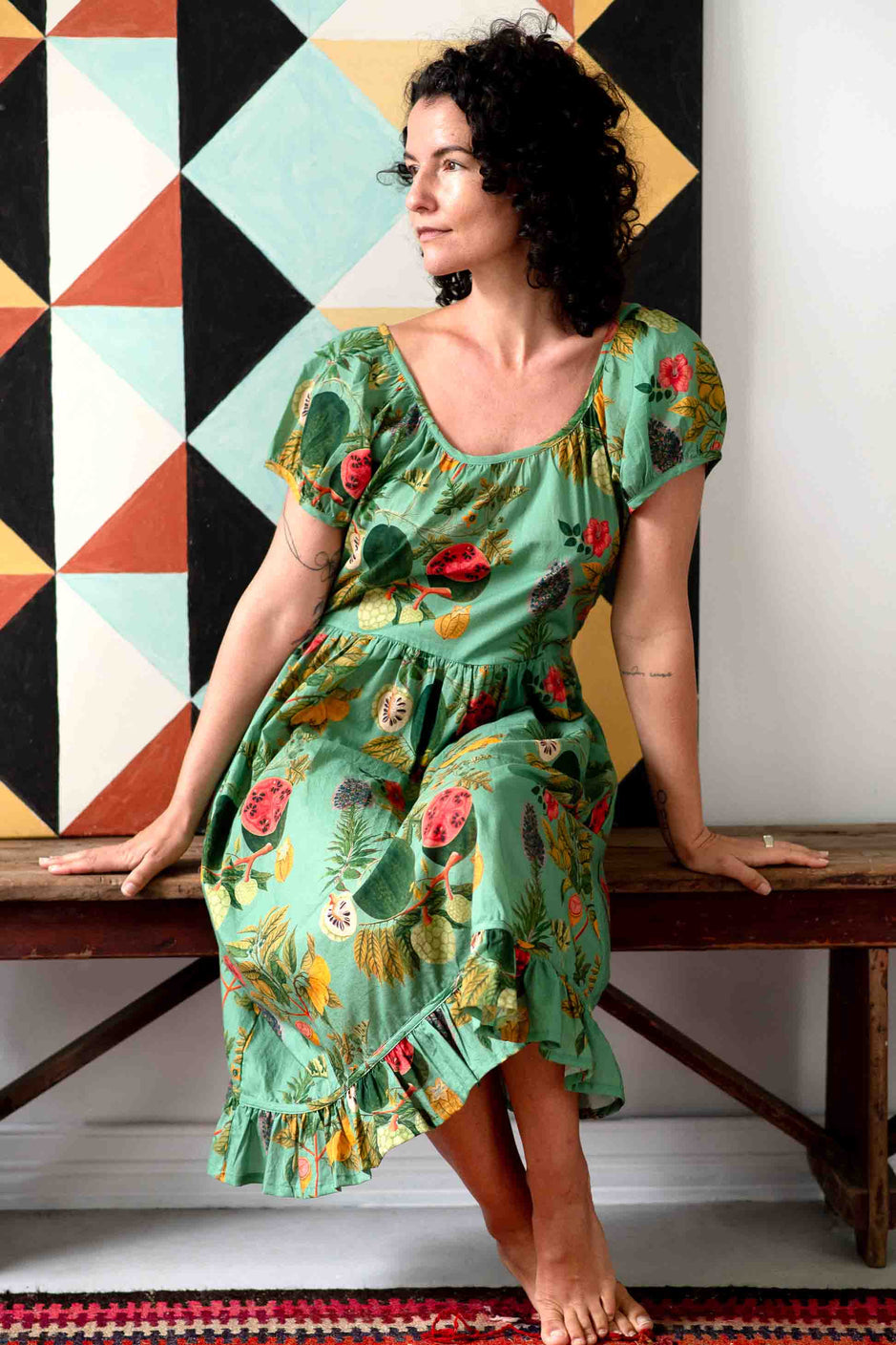   Lazybones merisa  dress tropical print  🐠 🌴 SALE - Stay Wild Collective  