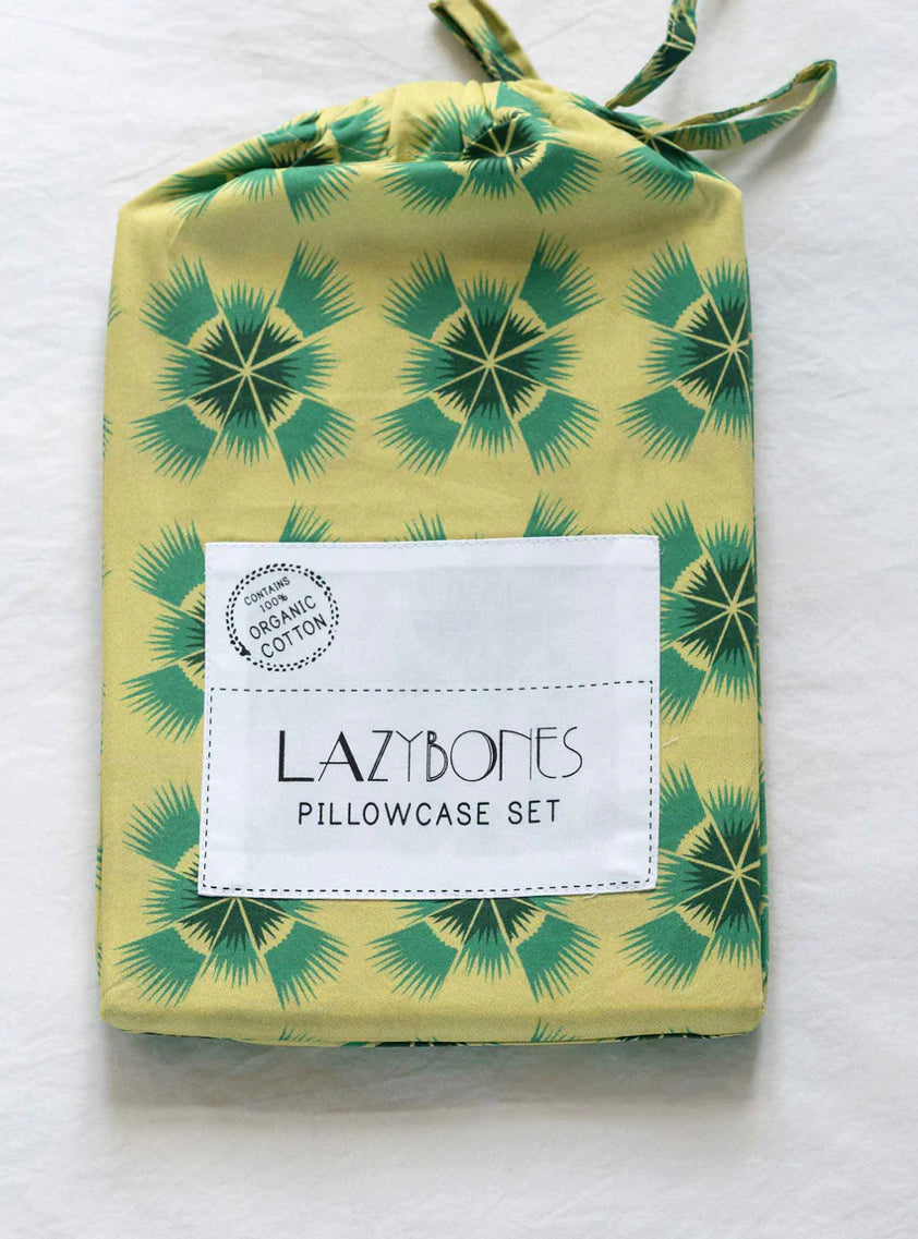  Lazybones pillowcase set hummingbird organic cotton - Stay Wild Collective  Decor