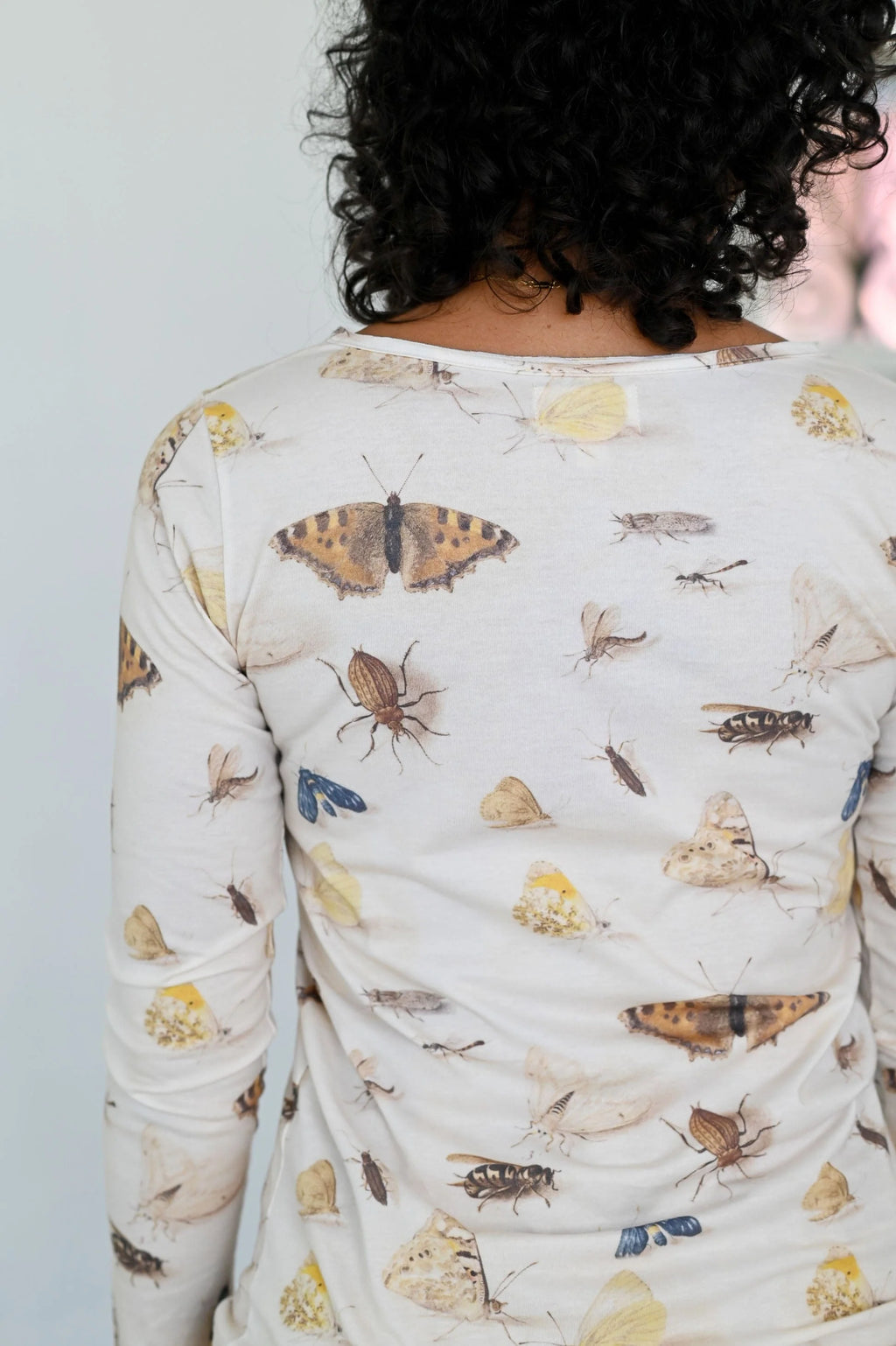 Lazybones slim fit Ally tee in butterflies and insects - Stay Wild Collective