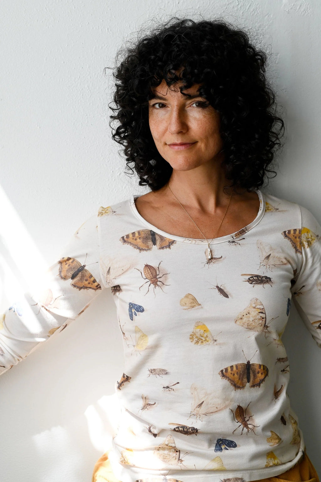 Lazybones slim fit Ally tee in butterflies and insects - Stay Wild Collective