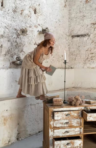 Skirt Framboise stripe linen Les Ours - Stay Wild Collective  Skirt