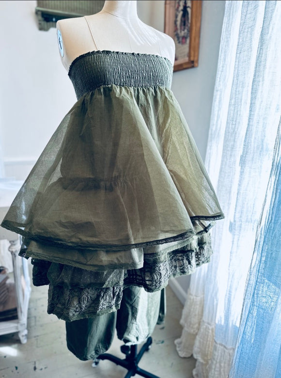 Les Ours Rock Madou Skirt in sage - Stay Wild Collective  Skirt