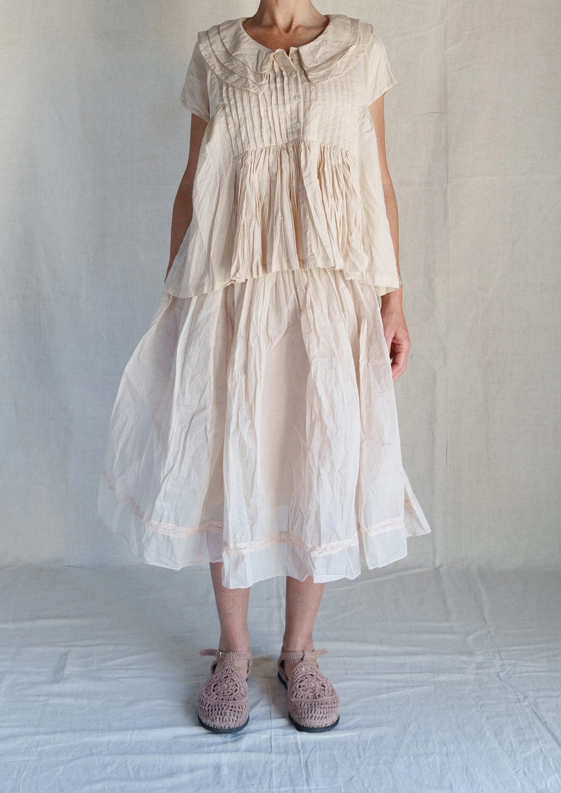 Pre order Les ours blouse SORA – stripe blush - Stay Wild Collective  
