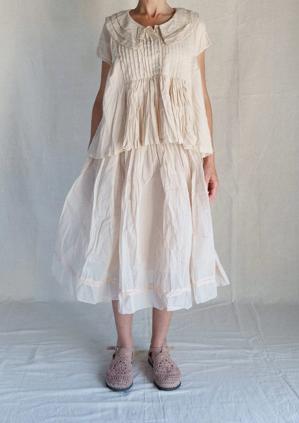 Pre order Les ours blouse SORA – stripe blush - Stay Wild Collective  