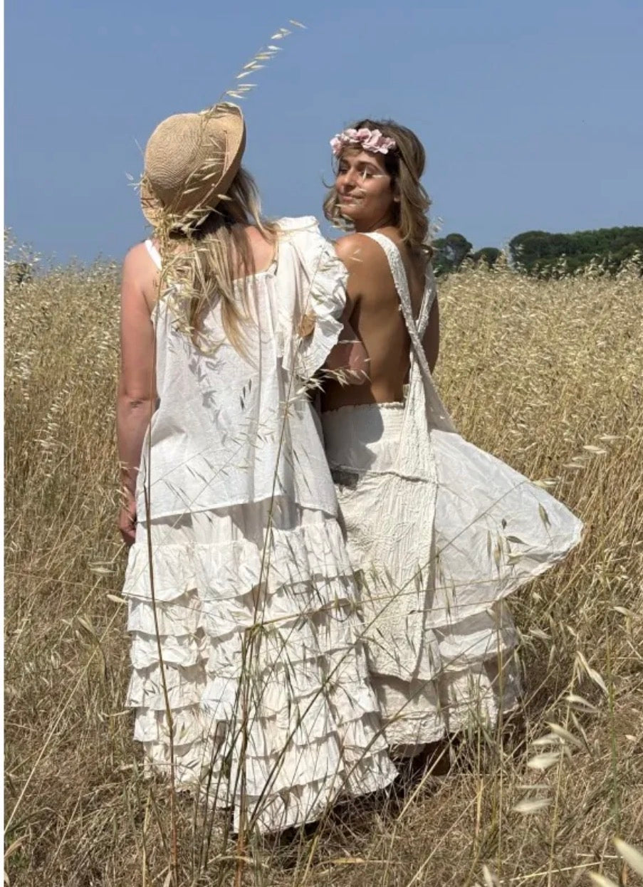  Les ours madou skirt ecru ss26 - Stay Wild Collective  