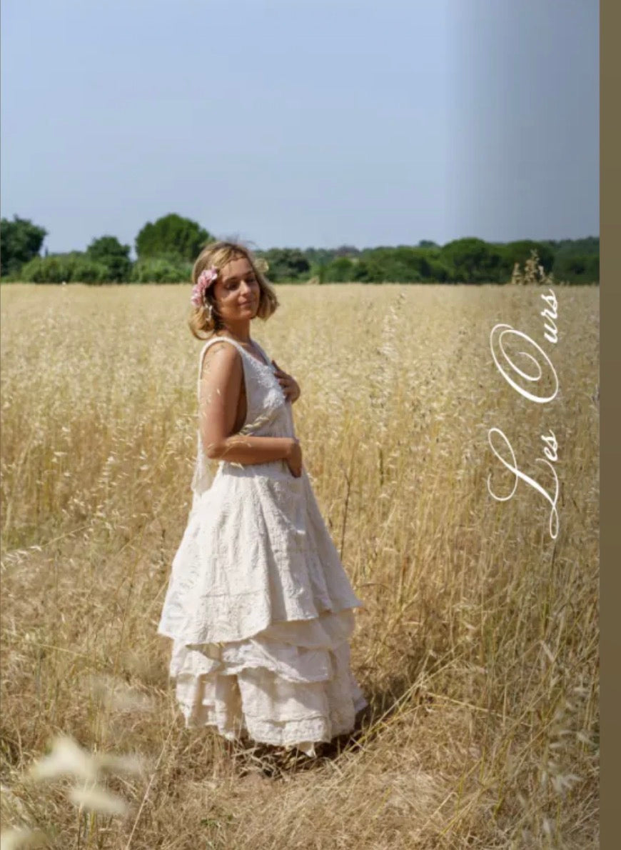  Les ours madou skirt ecru ss26 - Stay Wild Collective  